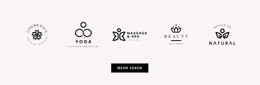 Website-Design Für Fünf Logos