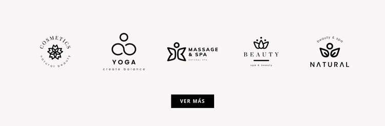 Cinco logotipos Diseño de páginas web