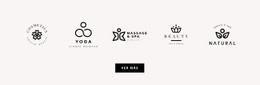 Cinco Logotipos #Website-Mockup-Es-Seo-One-Item-Suffix