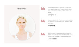 Trois Avis Sur L'Entreprise - Modèle HTML Gratuit