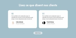 Deux Avis Sur Nous - Modèle HTML5 Gratuit