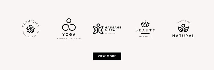 Five logos Homepage Design