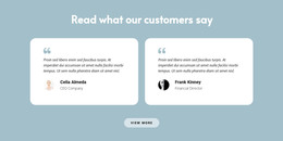 Two Reviews About Us - Best HTML Template