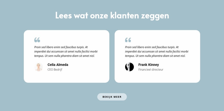 Twee recensies over ons HTML5-sjabloon