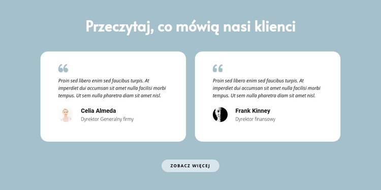 Dwie opinie o nas Szablon CSS