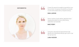 Três Avaliações Da Empresa - Design De Site Fácil