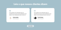 Duas Críticas Sobre Nós Modelo CSS