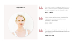 Três Avaliações Da Empresa - Tema WordPress Pronto Para Usar