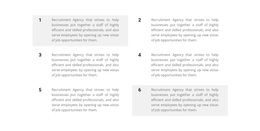 Six blocks of text - Template by Nicepage