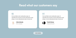 Two Reviews About Us - Website Template Download