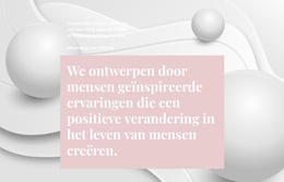 Tekst Op Een Mooie Achtergrond - Gratis Websitesjabloon