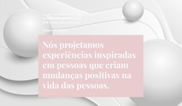 Texto Em Um Fundo Bonito - Design Moderno Do Site