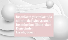 Güzel Bir Arka Plan Üzerinde Metin - Modern Site Tasarımı