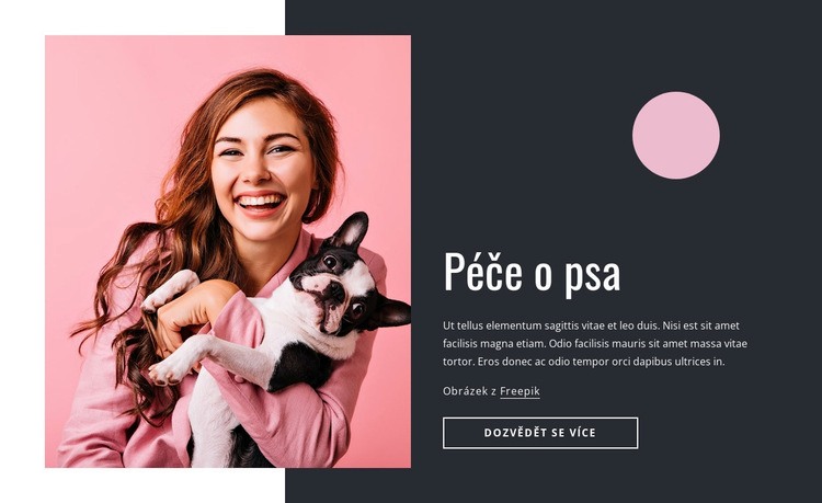 Péče o štěňata Téma WordPress