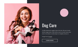 Puppy Care - Simple Website Mockup
