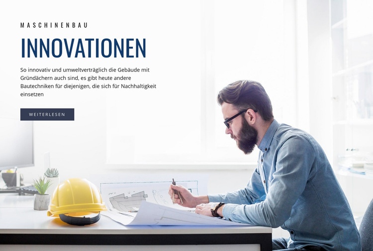 Technische Innovationen HTML5-Vorlage