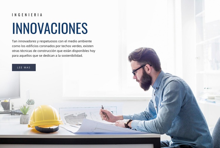 Innovaciones de ingeniería Maqueta de sitio web