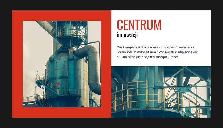 Centrum innowacji Szablon HTML5