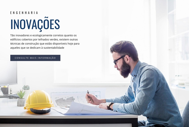 Inovações de engenharia Landing Page