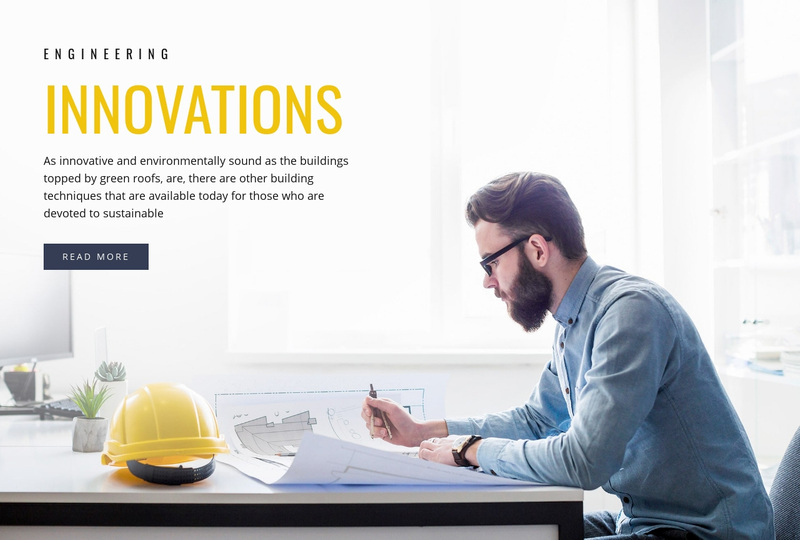 Engineering innovations Squarespace Template Alternative