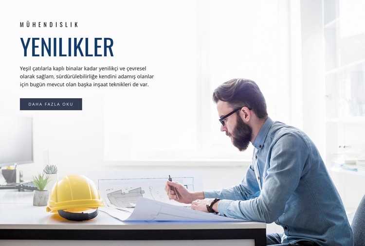 Mühendislik yenilikleri WordPress Teması