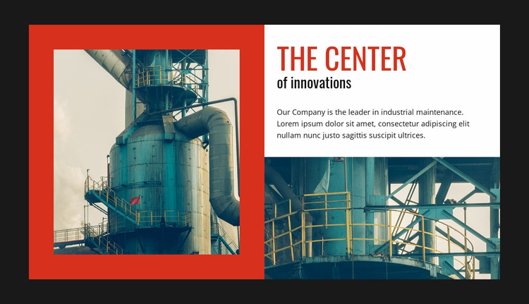 The center innovations  Website Builder Templates