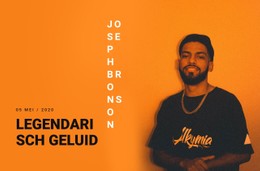 Legendarisch Geluid HTML5- En CSS3-Sjabloon