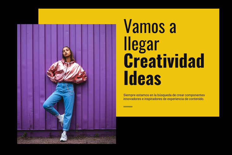 Consigamos ideas creativas Plantilla de sitio web