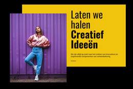 Laten We Creatieve Ideeën Opdoen - HTML-Paginasjabloon