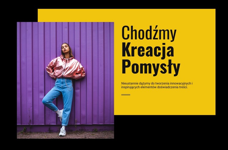 Zdobądźmy kreatywne pomysły Szablon CSS