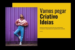 Vamos Ter Ideias Criativas - Design Do Site