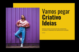 Vamos Ter Ideias Criativas - Modelo De Página HTML