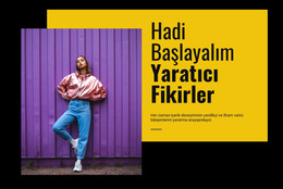 Yaratıcı Fikirler Alalım - HTML Sayfası Şablonu