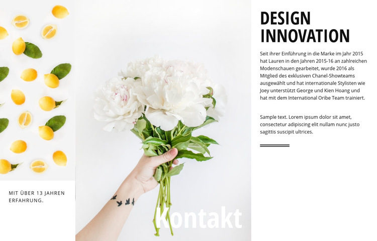 Designinnovation Website-Vorlage