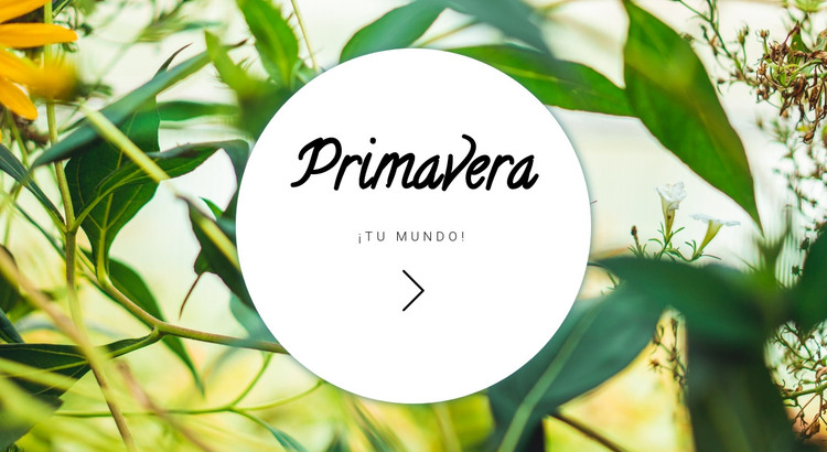 Primavera tu mundo Plantilla HTML