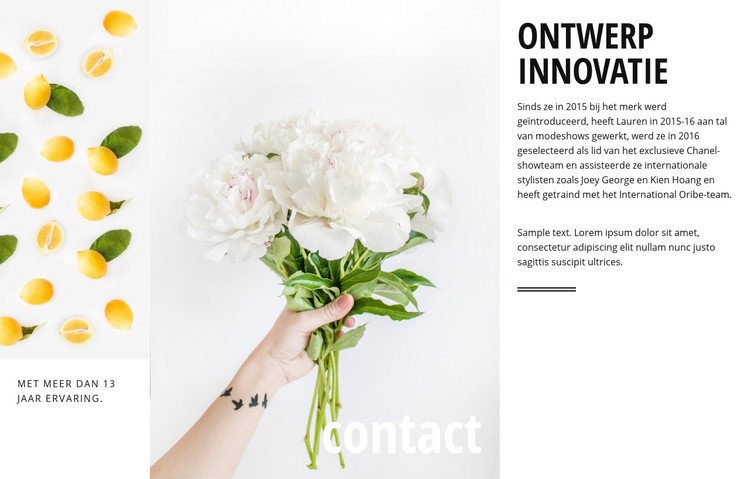 Ontwerp innovatie CSS-sjabloon