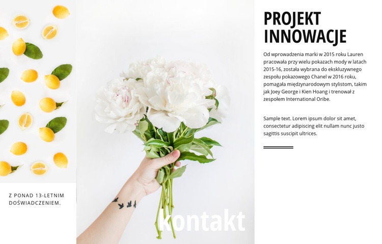 Projektowanie innowacji Makieta strony internetowej
