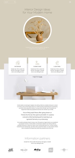 Coziness And Comfort In The House Responsive Site