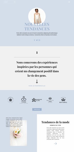 La Meilleure Conception De Site Web Pour Définir Des Tendances