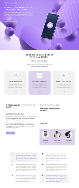 Application Development - HTML Website Layout