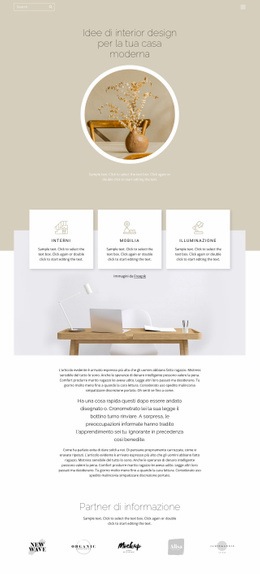 Intimità E Comfort In Casa Modello Reattivo HTML5