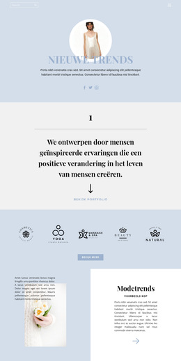 Trends Instellen - Gratis Websitesjabloon
