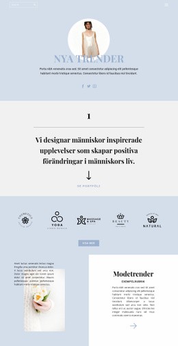 Att Sätta Trender - Gratis Webbplatsmall