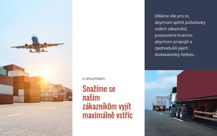 Logistika a doprava Šablona CSS