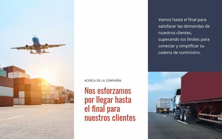 Logística y transporte Diseño de páginas web