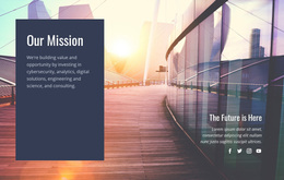 Our Future Mission Web Page Design