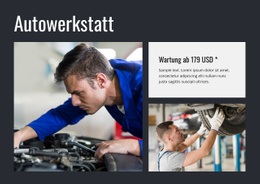 Öl Wechseln, Auto Springen Website-Design