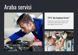 Yağı Değiştir, Arabayı Atla - Tek Sayfalık Şablonu Ücretsiz Indirin