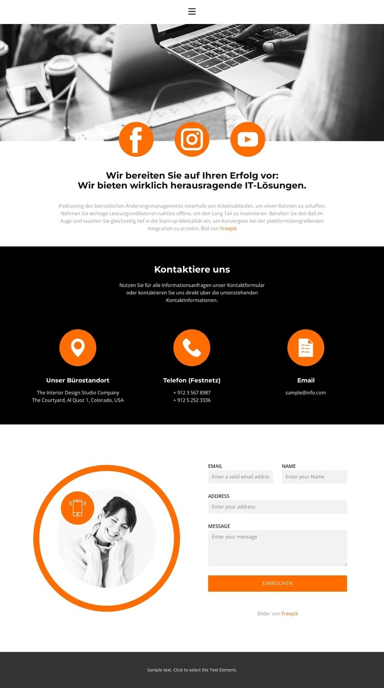 Unser Erfahrungsschatz HTML Website Builder