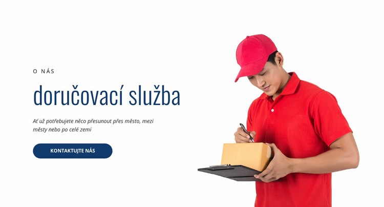 Doručovací služba Šablona webové stránky